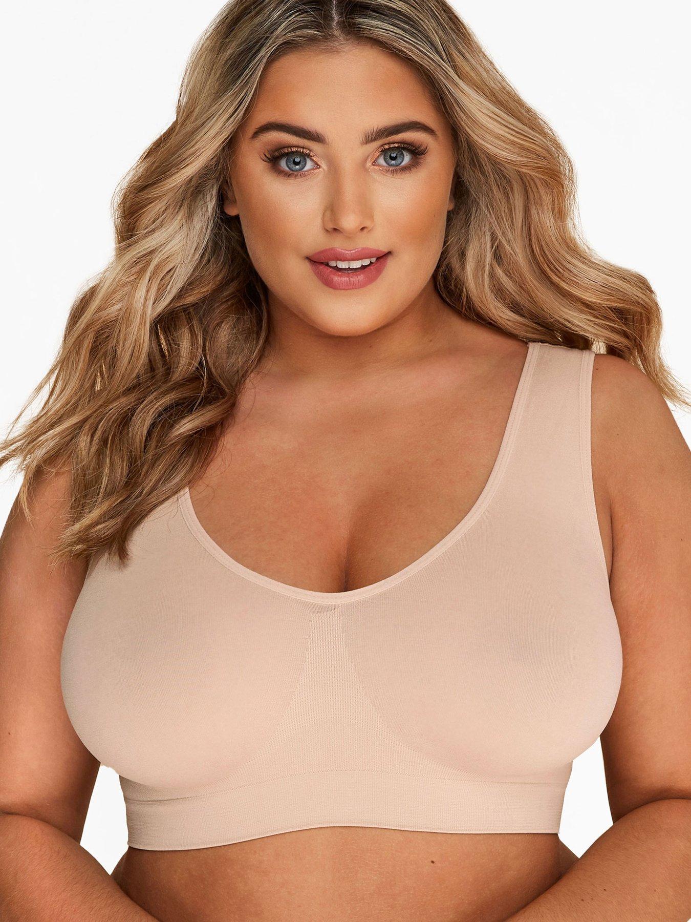 Details about  / Red Bra Breathable Cotton Girls Non Wired Full Coverage Woman Blended